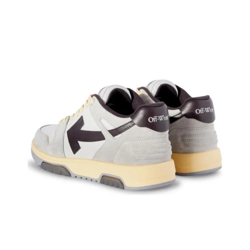 OFF WHITE Out Of Office Ooo Low Tops Light Grey Anthracite-2