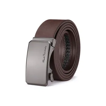 FAIRWHALE Business Vintage Genuine Leather Matte Belt Men's Width 3.5CM