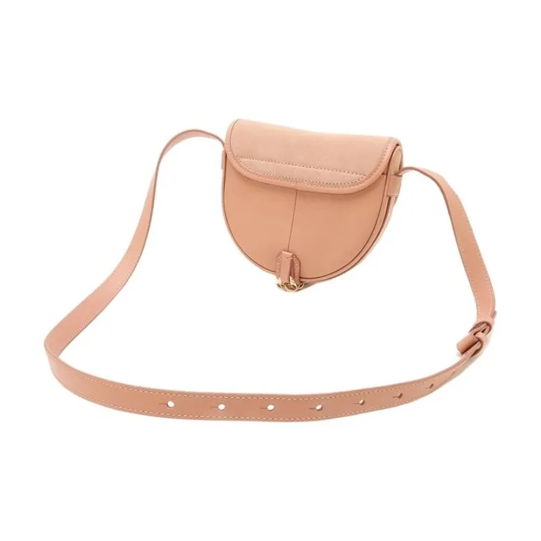 See By Chloe Suede Saddle Bag Women's Coffee Pink-3
