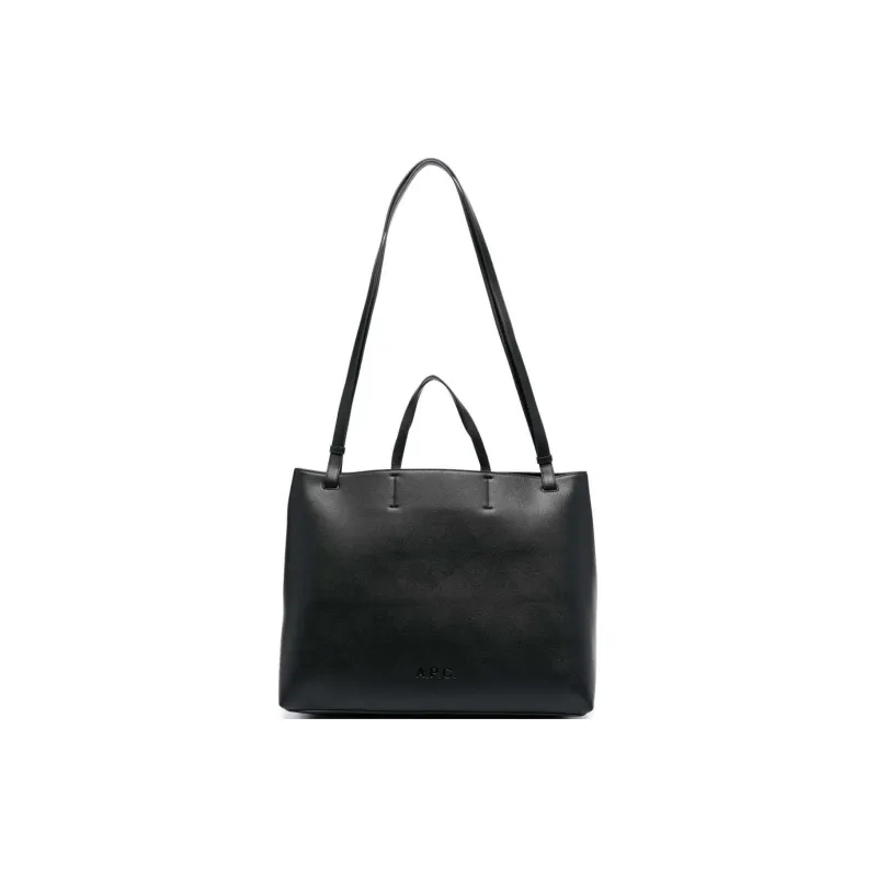 A.P.C Logo Embossed Large Tote Bag-0