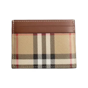 Burberry Cow Leather Card Holder Men's Multicolor