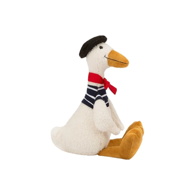 JELLYCAT Grand Dress Up Collection Gaston Duck, Detective Duck Dolls Plush Doll 36cm Height-2