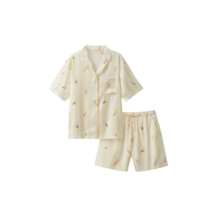 Bananain Pajama Set Unisex Multicolor-8