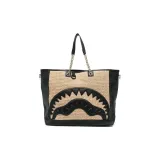 SPRAYGROUND Polypropylene Tote Bag Shopping Bag Shoulder Bag Handbag Regular Women's Black Sand Beige