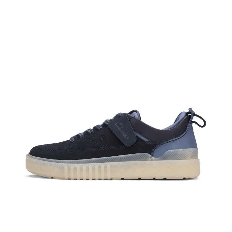 Clarks Low Top Skateboard Shoes Men's Blue-0