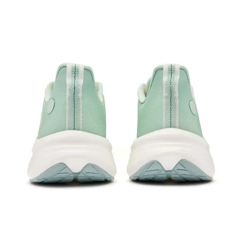 QIAODAN Flying Shadow Team2.0 Wear Resistant Slip Resistant Low Top Q KUNGFU PRO Running Shoes Men's White Green-4