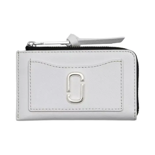 MARC JACOBS Snapshot Leather Wallet Unisex White