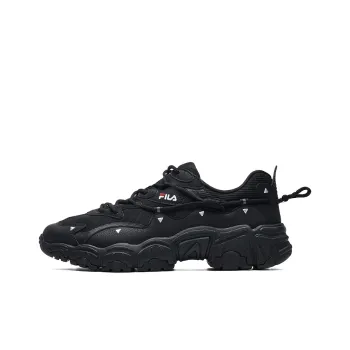 FILA Low Top Running Shoes 'Black White'