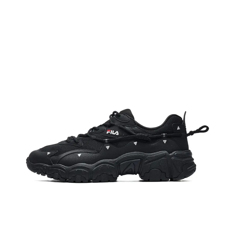 FILA Low Top Running Shoes 'Black White'-0