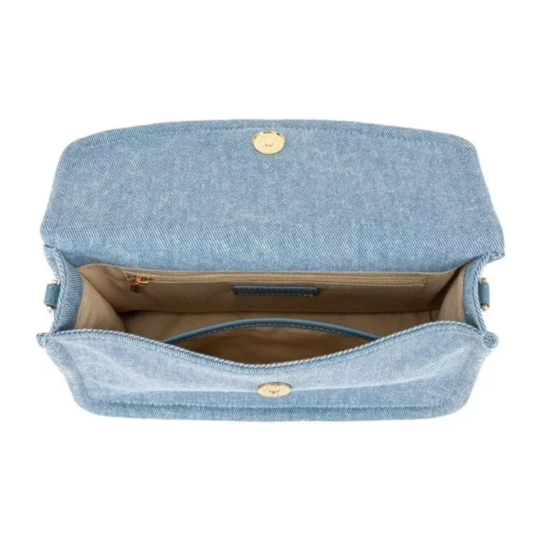 VANESSA HOGAN Denim Crossbody Bag Shoulder Bag Women's Blue-4