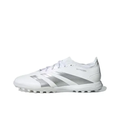 Adidas Predator 24 League Low Turf Cloud White Silver Metallic Grey