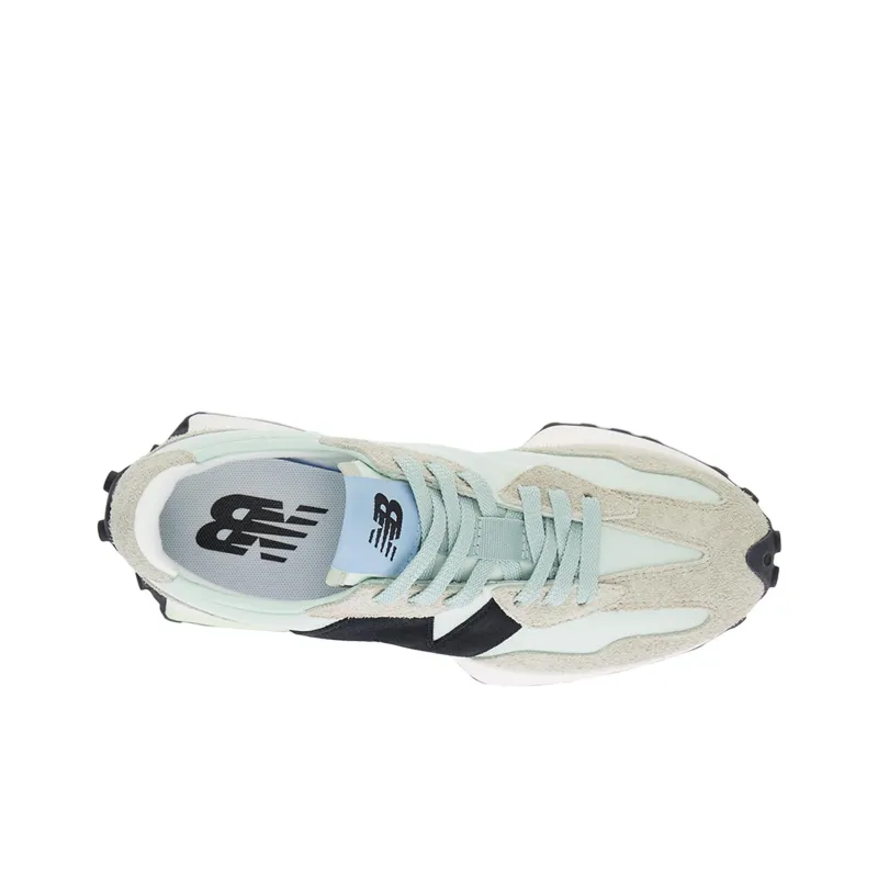 New Balance 327 White Black Grey Light Blue Women's-3