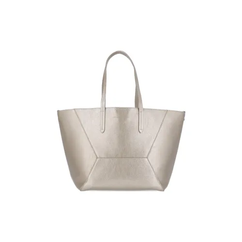 Brunello Cucinelli Metallic Leather Tote Bag