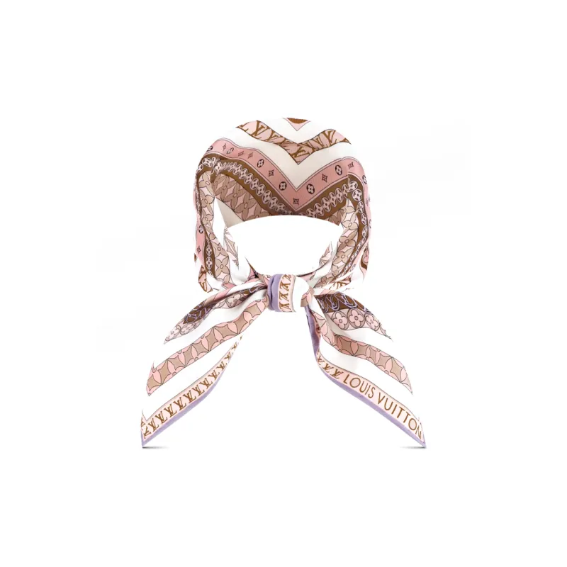 LOUIS VUITTON Silk Scarves Women's Pink-2