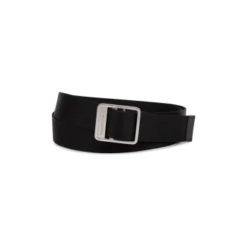 Tommy Hilfiger Polyester Leather Belts Men's Black 3.5cm