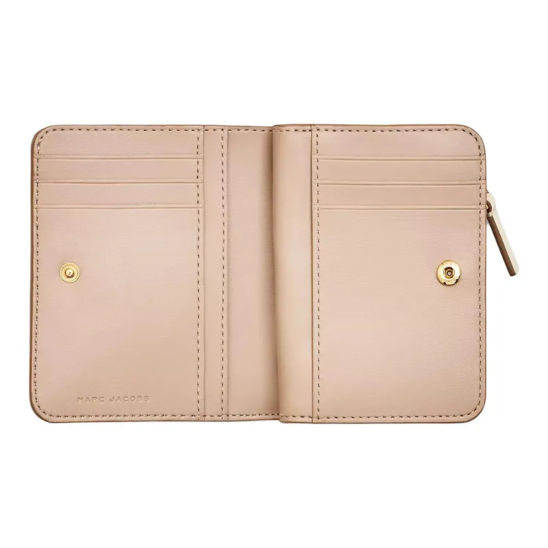 MARC JACOBS The Leather J Marc Mini Compact Wallet-3