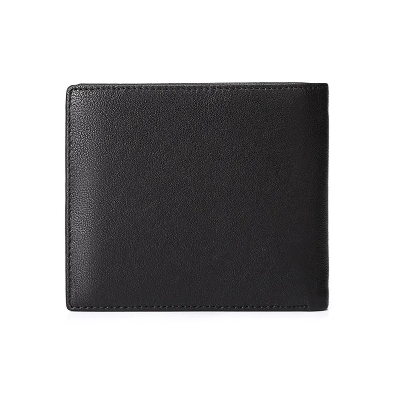 SEPTWOLVES Top Grain Sheepskin Wallet Regular Men's Black-6