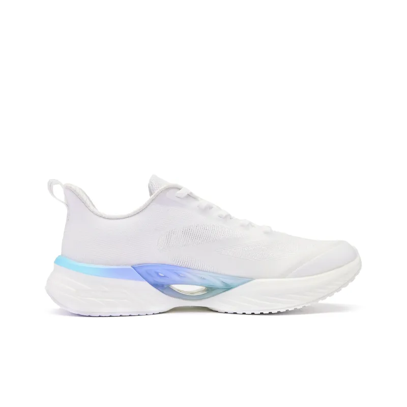 QIAODAN Flying Shadow Team2.0 Running Shoes Women's Low Top Jordan White Cirrus Blue-1