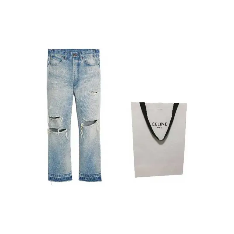CELINE Wesley Jeans in Westside Wash Denim 29 Without Shopping Bag 