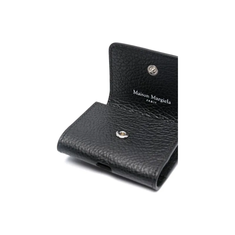 Maison Margiela Calfskin Earphone Case Unisex Black-4