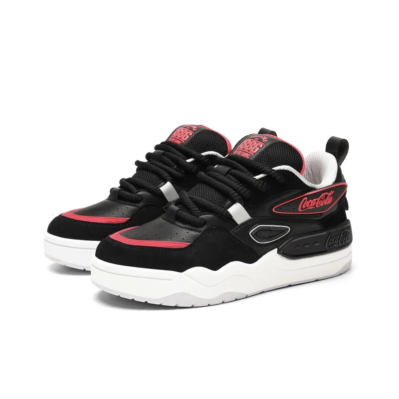 Coca Cola Anti Slip And Wear Resistant Height Increasing Low Top Skateboard Shoes Unisex-14