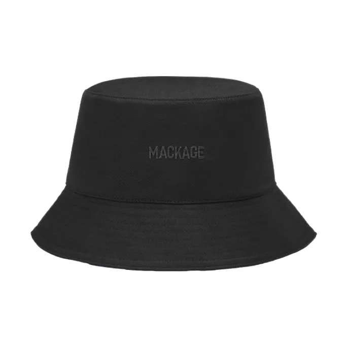 MACKAGE Cotton Polyester Bucket Hats Unisex Black-0
