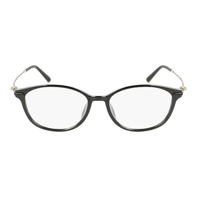 FERRAGAMO Injection Molded Oval Eyeglass Frames Unisex Black-1