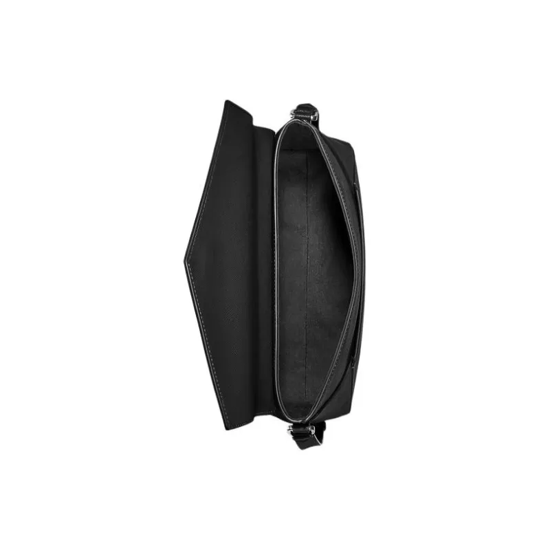 MONTBLANC MONTBLANC Cow Leather Shoulder Bag Crossbody Bag Men's Classic Black-3