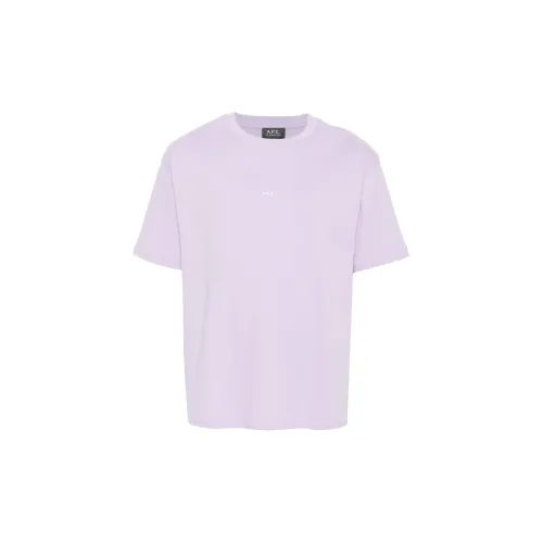 A.P.C T-Shirts Men Lavender Purple