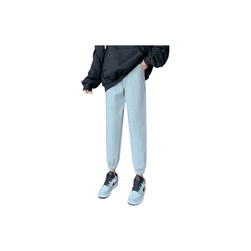 Yench'a Casual Pants Women's Light Gray - Ankle-Length Pants