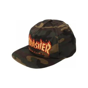 Thrasher Cotton Polyester Baseball Caps Unisex Camouflage