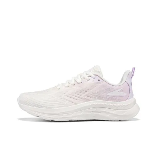 361° Breathable Lightweight Low Top Running Shoes Women's White Purple