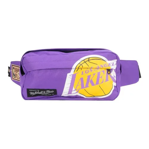 Mitchell & Ness Polyester Shoulder Bag Crossbody Bag Fanny Pack Regular Unisex Purple