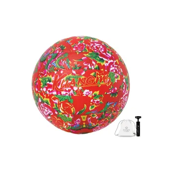 Kuangmi PU Size 5 Ball Volleyball Unisex Northeast Print Red