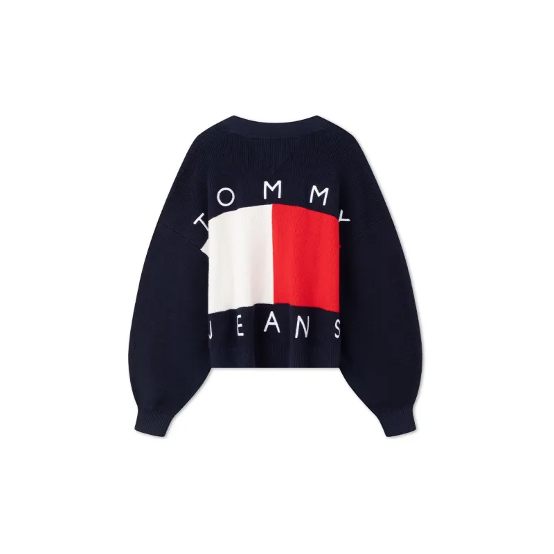Tommy Hilfiger Knitwear Women's Black White Red Multicolor-1