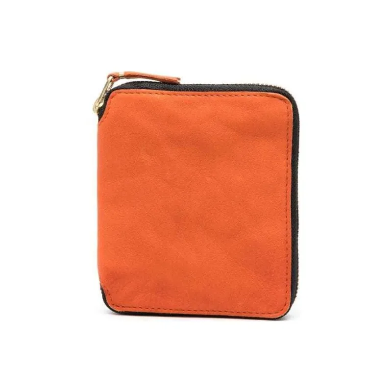 CDG Calfskin Wallet Regular Men's Pumpkin Orange-0