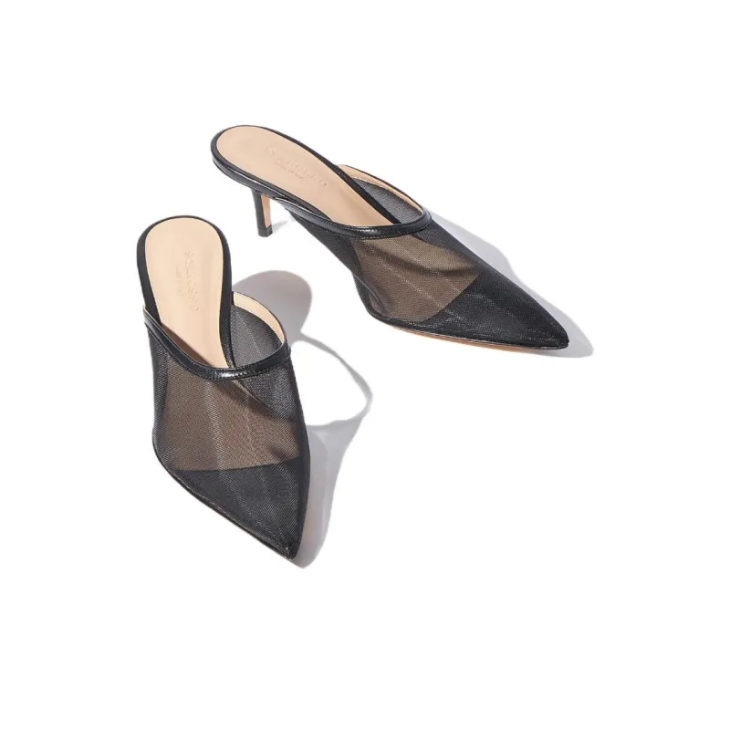 SCAROSSO Laura 60mm Mesh Mules Women's-2