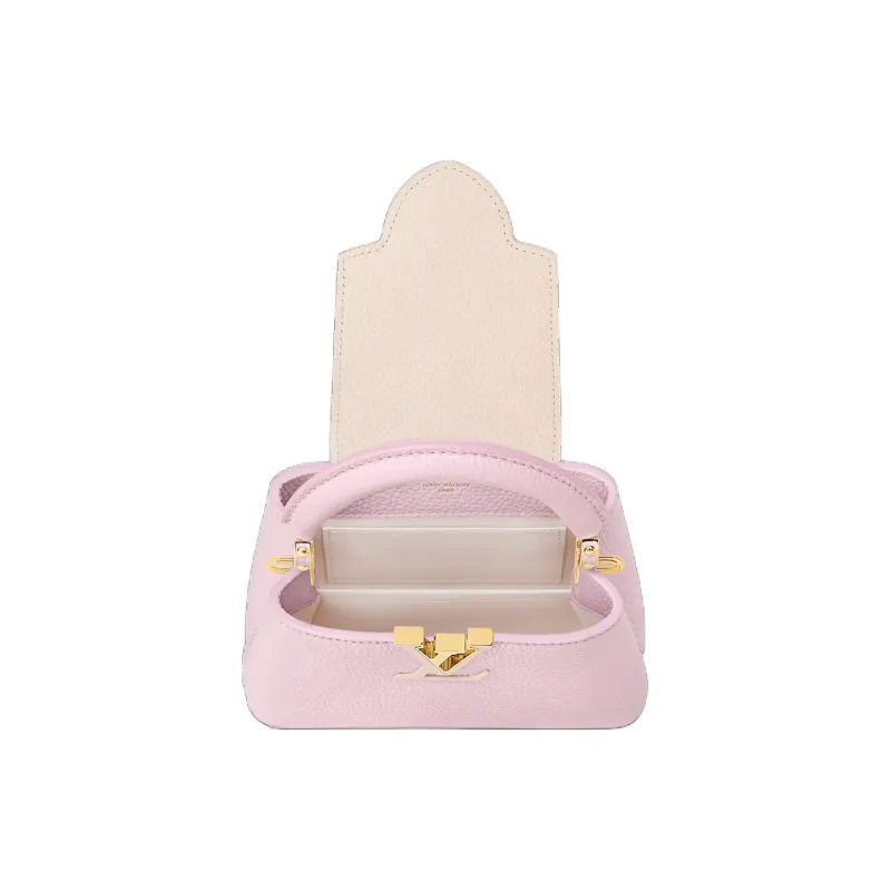 LOUIS VUITTON Capucines Taurillon Leather Shoulder Bag, Crossbody Bag, Handbag Mini Women's Pink-3