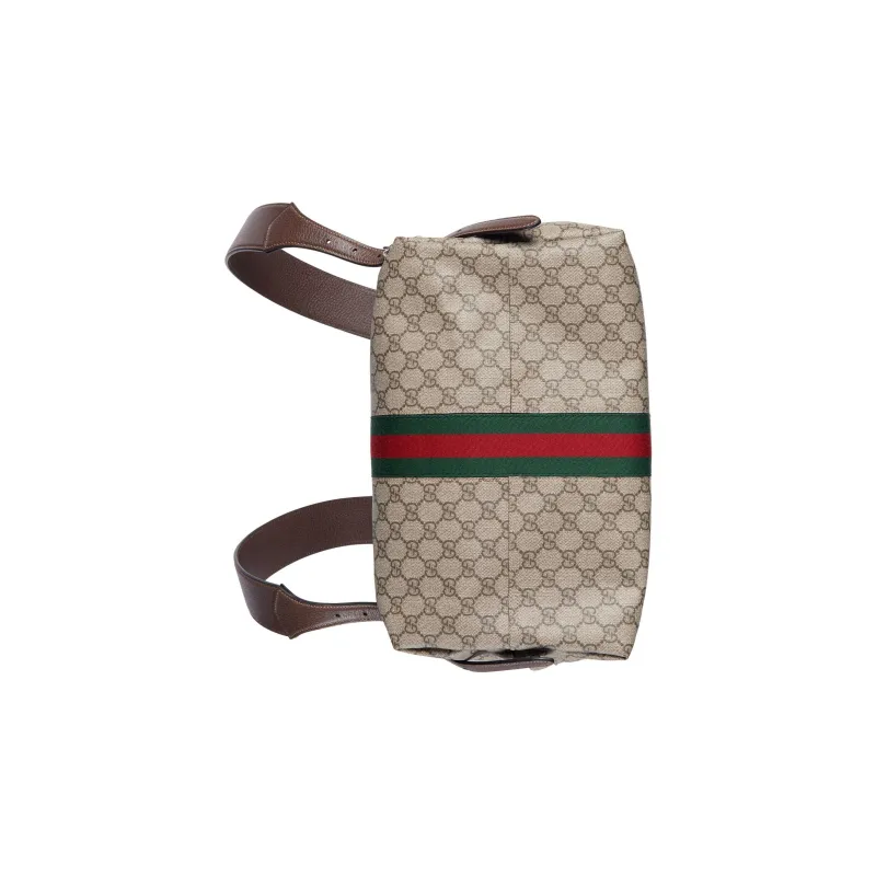 GUCCI Jackie 1961 Canvas With Leather Backpack Men's Beige & Ebony-5