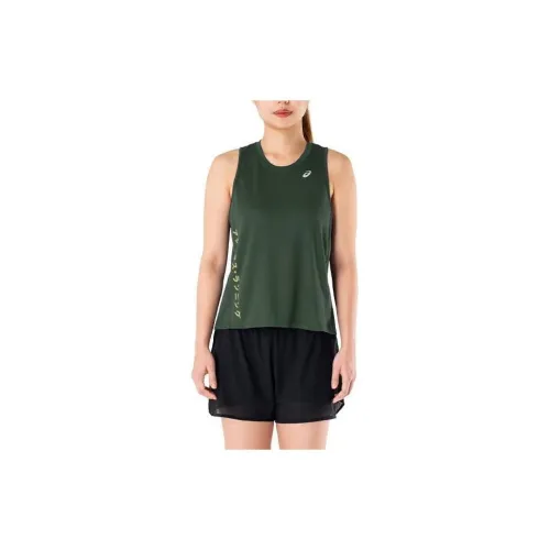 Asics Tank Tops Women's Rainforest Green