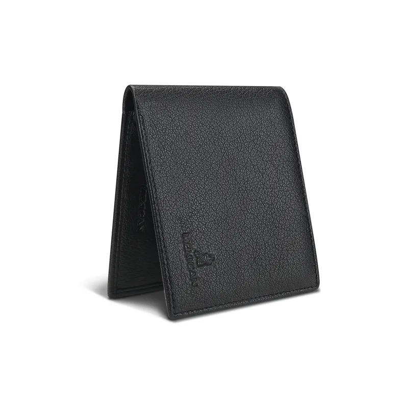 MEXICAN Sheepskin Wallet Regular Men's Black-3