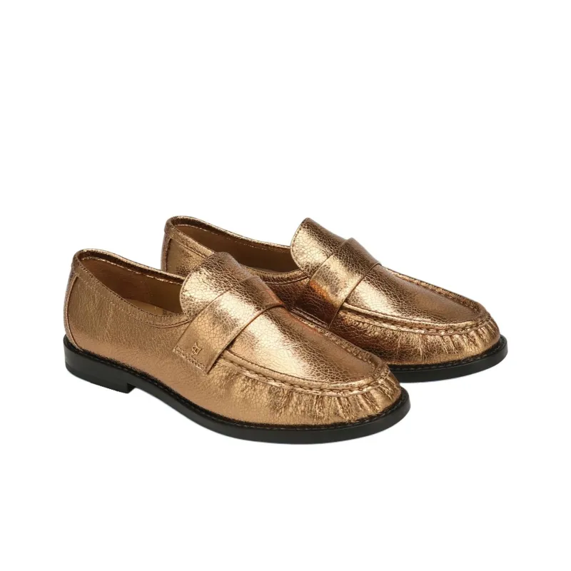 Naked Wolfe Goldie Loafers 2cm Women's Gold-2