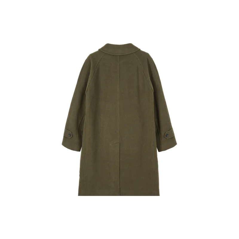 UNIQLO Coats Unisex Olive Green-1