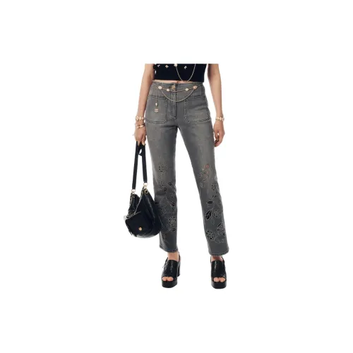 CHANEL Jeans Women's Gray