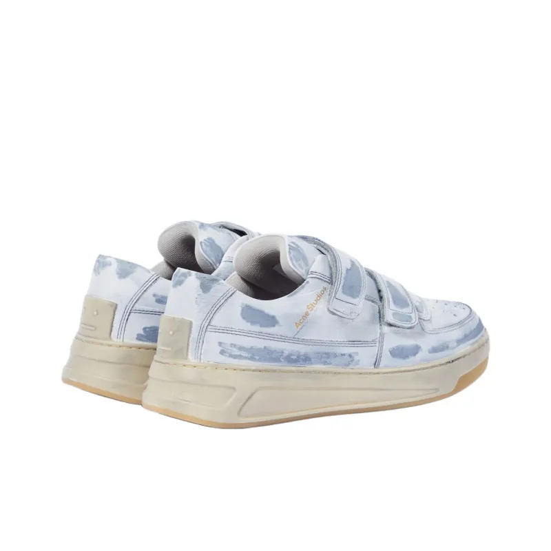 Acne Studios Low Top Skateboard Shoes Men's Blue White-2
