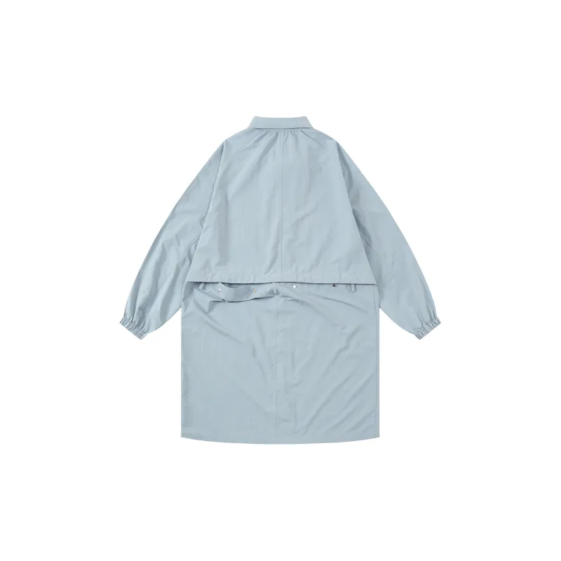 Saotome Trench Coat Women's Dusty Blue-1