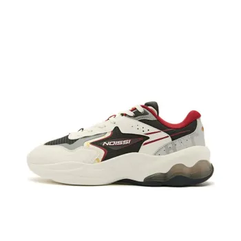 QIAODAN Non slip Lightweight Low Top Casual Shoes Men's White Red Black
