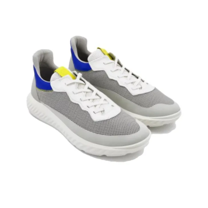 Ecco ATH 1FM Slip Resistant And Abrasion Resistant Coverage Low Top Sports Casual Shoes Men's White-3