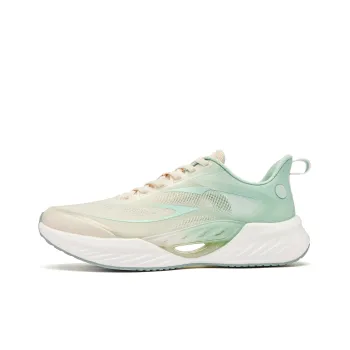 QIAODAN Flying Shadow Team2.0 Wear-Resistant Slip-Resistant Low-Top Q-KUNGFU PRO Running Shoes Men's White Green