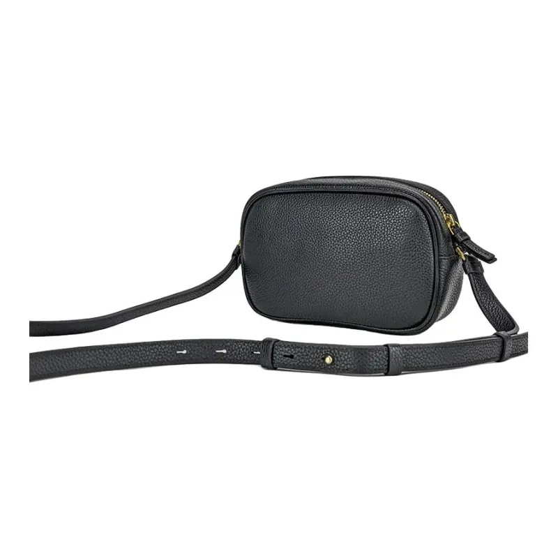 FERRAGAMO Vara Litchi Grain Calfskin Camera Bags Crossbody Bag Shoulder Bag Women's Black-2